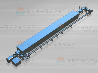 鋰電氣氛推板窯爐|氣氛保護隧道窯